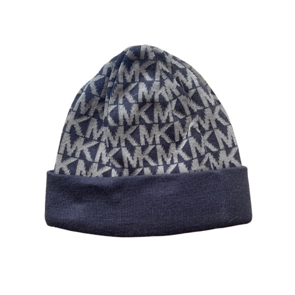 NWT Michael Kors Winter Hat in Brown Featuring Logo Pattern - Picture 3 of 4